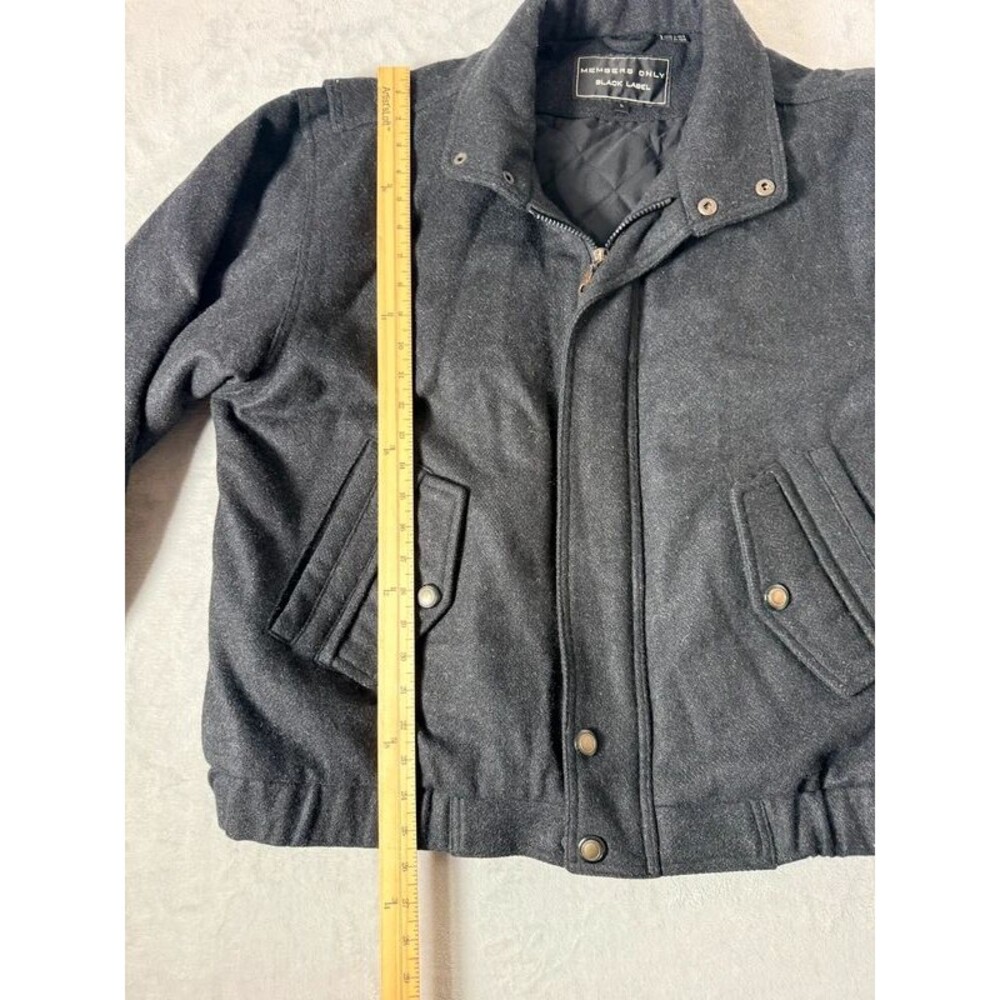 Members only wool blend bomber jacket size large - Picture 5 of 8